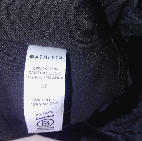 Athleta black velvet elation  Leggings - Picture 6 of 6